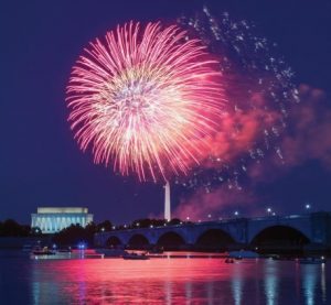 boating in dc fireworks